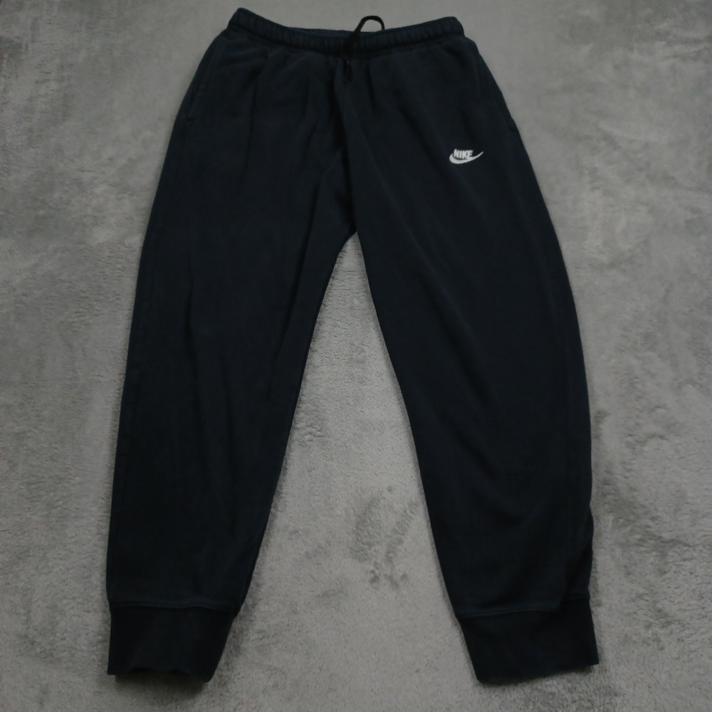Nike Joggers Mens Medium Black Drawstring Casual Pockets Modern Fleece